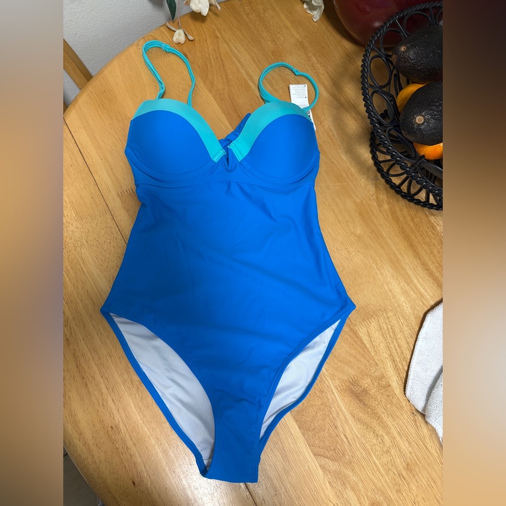 FISOEW Amazon Women’s Small One Piece, Tummy Control, Back Tie Bathing Suit,BNWT